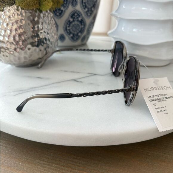CHANEL Lambskin Square Chain Sunglasses
Nordstrom tag only no box main image 7